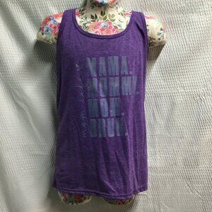 Purple “Mom Life Mama Mommy Mom Bruh” Tank Top – Gildan Size Small